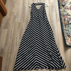 Talbots long striped dress